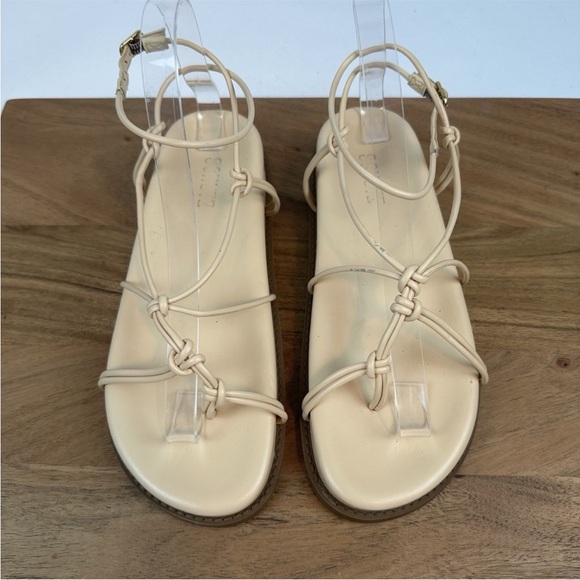 SCHUTZ Calabria Women’s Cream Strappy Sandals size 8 - Picture 8 of 11